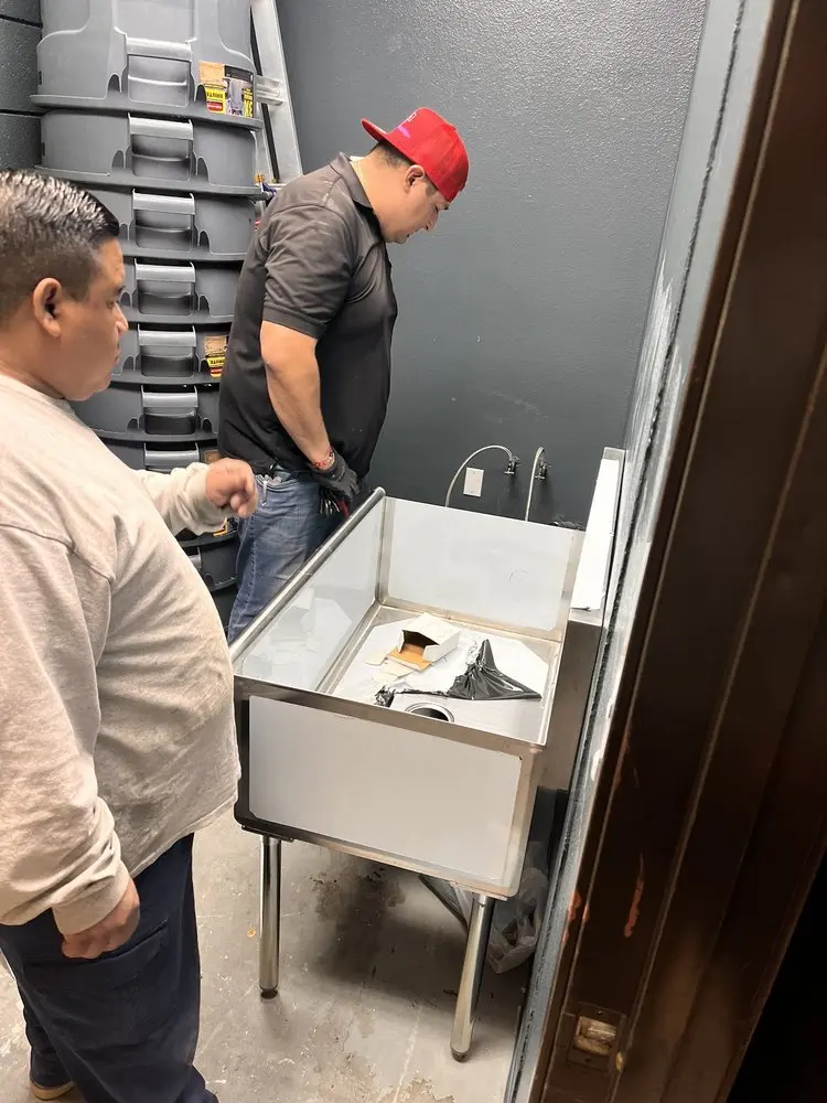 Commercial plumbing and sink installation in Hernando